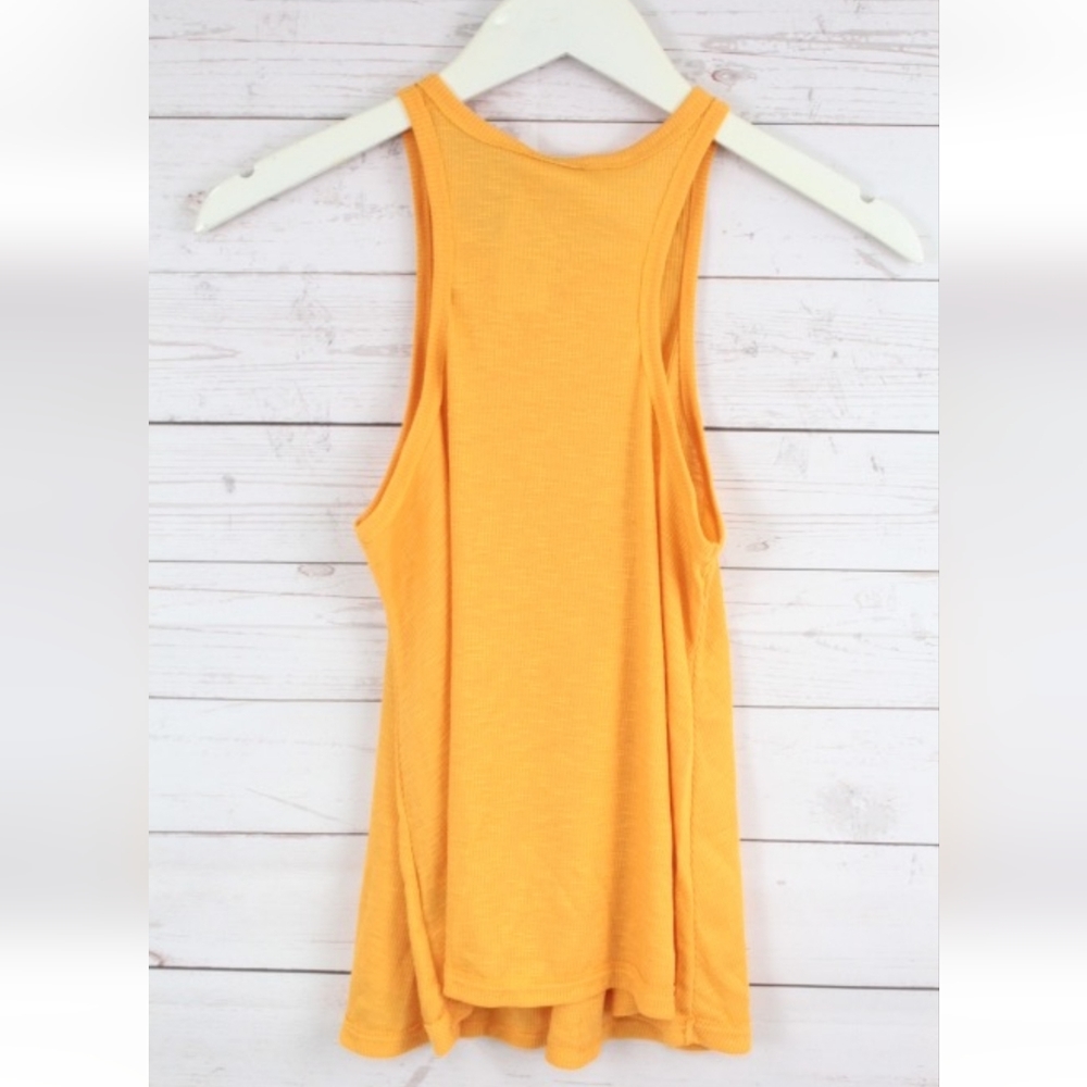 Free People Ribbed Racerback Tank Top Size S Oversized - Picture 9 of 10